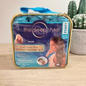 The Sleep Styler Large Heatless Hair Curlers 8 Rollers Shark Tank